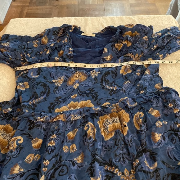 Spell & The Gypsy Blue Aurora stunning maxi tiered stunning bohemian dress. - Picture 12 of 16